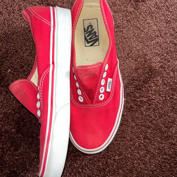 Red low top vans unisex - Picture 2 of 4